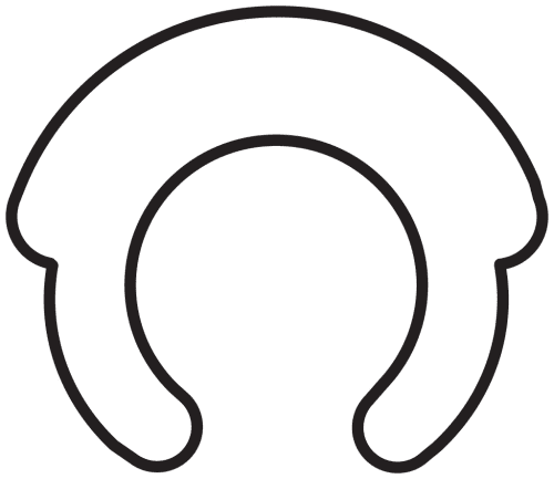 Retention insert G white (6 pcs.)