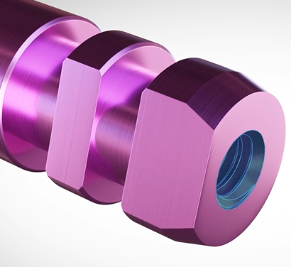 Self locking and bottom screw element of digital analogue